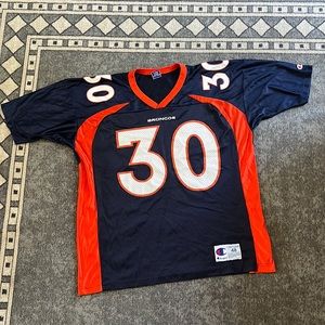 Vintage Terrell Davis Denver Broncos Champion NFL Football Jersey #30